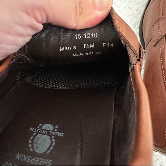 Johnston & Murphy XC4 System Waterproof Sheepskin Loafer Brown Men’s Size 8.5 M - Picture 6 of 13